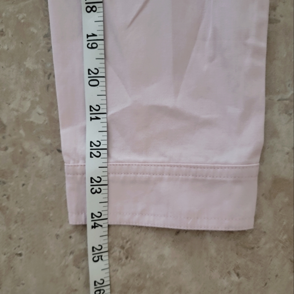 NWOT XL 100% Cotton Button-Front Shirt Jacket in Soft Pink Christopher & Banks - Picture 7 of 14